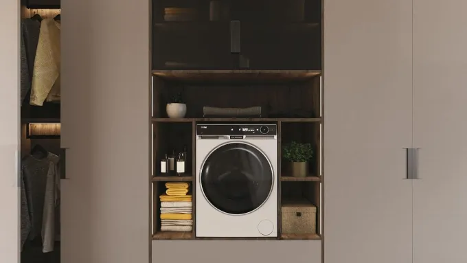 Haier X Serie 11, Lavasciuga 12+7 KG, Libera Installazione, Classe A-20%, 1600 giri, Opzione Vapore, 18 programmi, App hOn, Capacità XXL, AxLxP 85x60x66 cm, Bianca - HWD120BD16397EUS