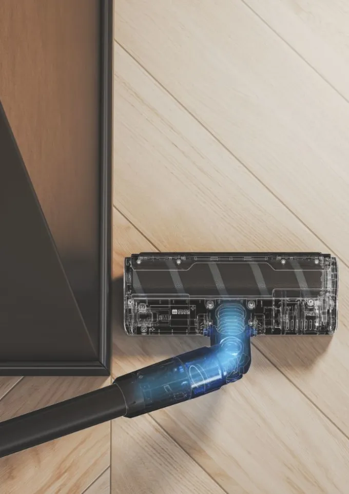 Hoover HF401P 011 Aspirapolvere ricaricabile multiuso, EPA Senza sacchetto 0,7 L 190 W Blu, Grigio, Argento 2,5 Ah