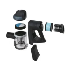 Hoover HF401P 011 Aspirapolvere ricaricabile multiuso, EPA Senza sacchetto 0,7 L 190 W Blu, Grigio, Argento 2,5 Ah
