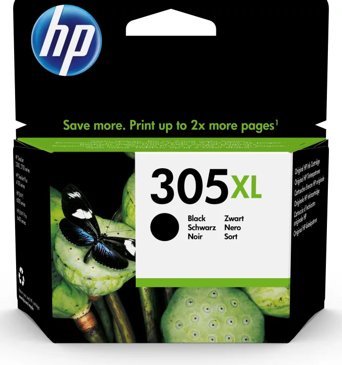 HP Cartuccia di inchiostro nero originale ad alta capacità 305XL