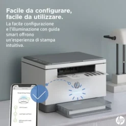 HP - Stampante Multifunzione 3 in 1 LASERJET M234DW - Bianca, Grigia