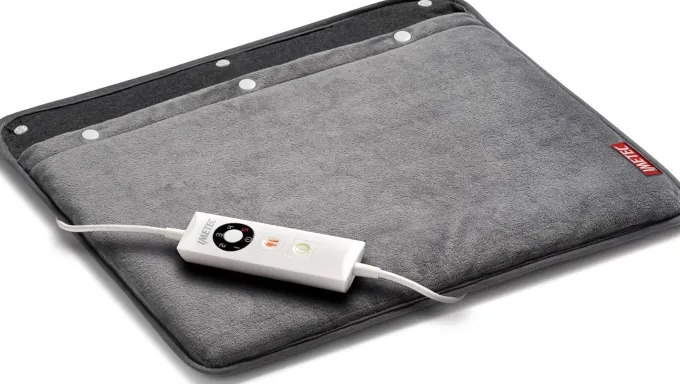 Imetec IntellisenseFeet Scaldapiedi, Tecnologia intellisense, Tessuto morbido, 5 temperature, Autospegnimento, Dispositivo sicurezza electro block, Rivestimento lavabile in lavatrice, 48x50 cm
