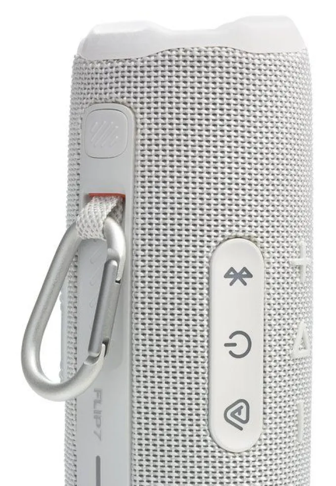 JBL - FLIP 7 - Speaker Altoparlante 25W, Bluetooth 5.4, Suono audace JBL Pro con AI Sound Boost Fino, autonomia 16h - Bianco