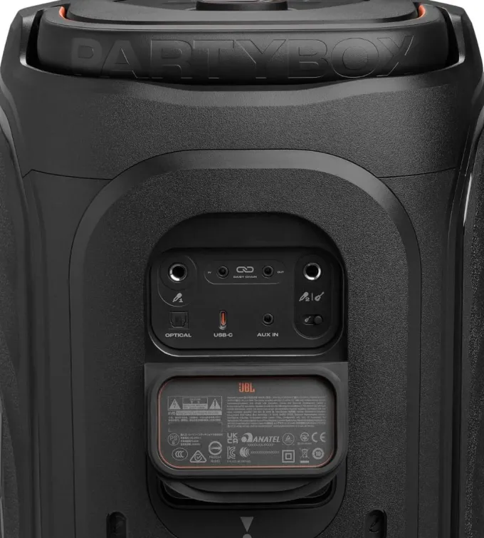 JBL PartyBox 130 Diffusore Portatile per feste con potente JBL Sound, Bluetooth, Lightshow dinamico, Design IPX4 resistente agli schizzi, fino a 15 ore di Batteria, Nero