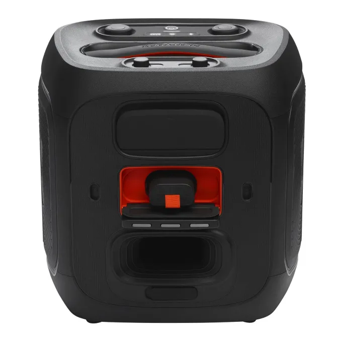 JBL PartyBox Encore 2, Speaker Wireless Bluetooth per Feste con Microfono Wireless, 15 Ore di Autonomia, Splashproof IPX4, Suono Pro con AI Sound Boost e Connessione Multi-Speaker Auracast, Nero