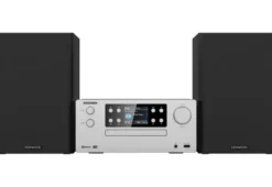 KENWOOD - Micro HiFi M-925DAB - Microsistema audio 50 Watt, Bluetooth, porta USB, Hi-Fi Riproduzione MP3 - Silver