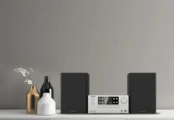 KENWOOD - Micro HiFi M-925DAB - Microsistema audio 50 Watt, Bluetooth, porta USB, Hi-Fi Riproduzione MP3 - Silver
