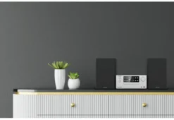 KENWOOD - Micro HiFi M-925DAB - Microsistema audio 50 Watt, Bluetooth, porta USB, Hi-Fi Riproduzione MP3 - Silver
