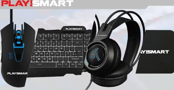 Kit Poltrona Gaming Go Smart con Sedia in ecopelle Mouse Tastiera Cuffie