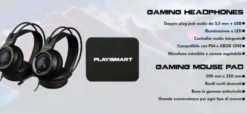 Kit Poltrona Gaming Go Smart con Sedia in ecopelle Mouse Tastiera Cuffie