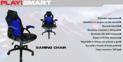 Kit Poltrona Gaming Go Smart con Sedia in ecopelle Mouse Tastiera Cuffie