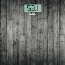 LAICA - PS1065 - Bilancia elettrica pesapersone, max 180 Kg - LEGNO SCURO