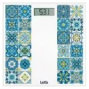 LAICA PS1083B Pesapersone elettronico, max 180 kg, Mediterranean Breeze - White/Blue