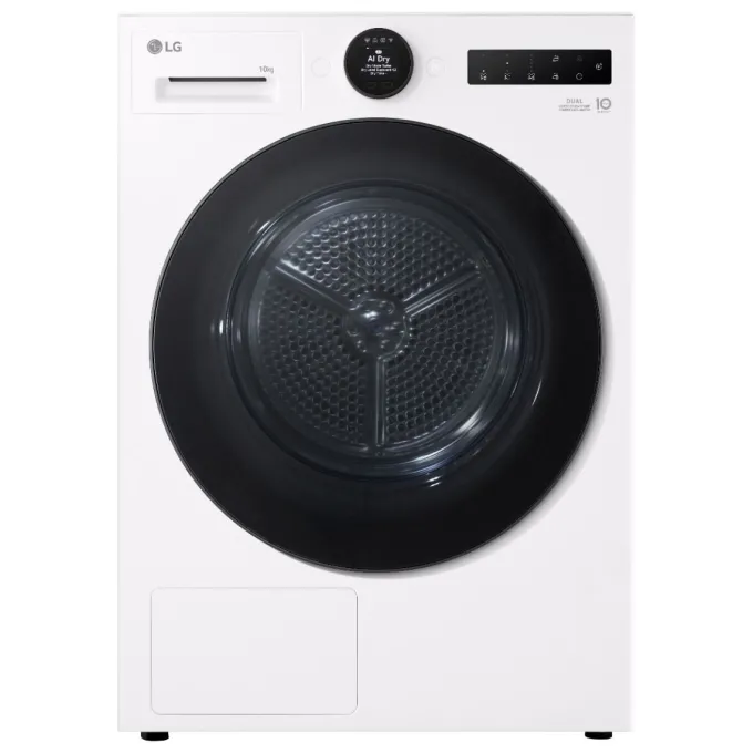 LG RHX7010TWB Asciugatrice 10kg Pompa di calore, Classe C, Motore Direct Drive, AI Dry