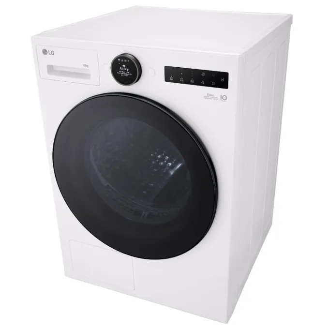LG RHX7010TWB Asciugatrice 10kg Pompa di calore, Classe C, Motore Direct Drive, AI Dry