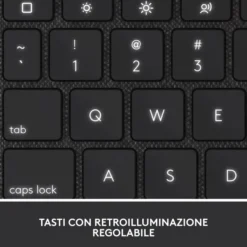 Logitech Combo Touch Grigio Smart Connector QWERTY Italiano