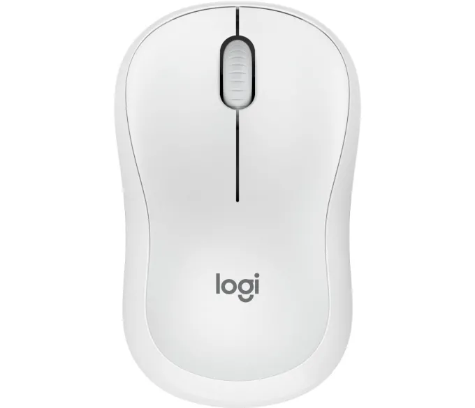 LOGITECH - Mouse M240, Bluetooth, Rotella di Scorrimento, 2 Direzioni, 1 batteria AA - Bianco