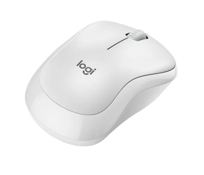 LOGITECH - Mouse M240, Bluetooth, Rotella di Scorrimento, 2 Direzioni, 1 batteria AA - Bianco