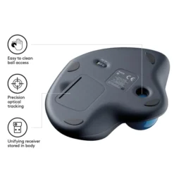 Logitech M570 Trackball Wireless – Comfort ergonomico e autonomia 18 mesi