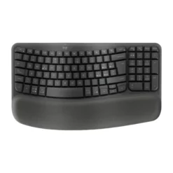 Logitech - Wave Keys tastiera Ufficio RF senza fili + Bluetooth QWERTY Italiano - Grafite