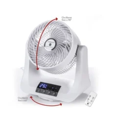Macom Tornado Ventilatore Doppia Oscillazione Automatica 3 Differenti Velocità