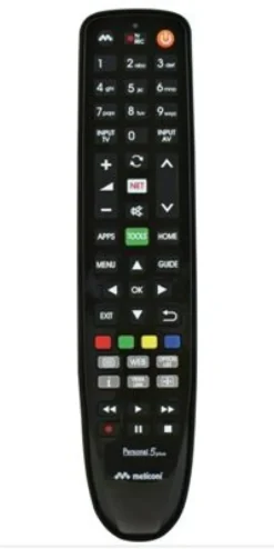 Meliconi Personal 6 Plus telecomando IR Wireless Nero Pulsanti