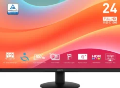 MSI Pro MP242L Monitor PC 60,5 cm (23.8") 1920 x 1080 Pixel Full HD LCD Nero