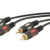NVS 3/58 cavo audio 3 m 2 x RCA Nero