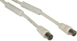 NVS Cavo di antenna 1 spina + 1 presa iec 9,5 con filtri - l. 2mt