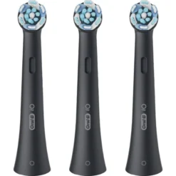ORAL-B - OB PW REFILL ULTIMATE CLEAN BLACK X3CT, testine di ricambio Oral-B iO Series Ultimate Clean, 4000 setole morbide - Nero