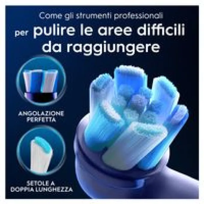 ORAL-B - OB PW REFILL ULTIMATE CLEAN WHITE X3CT, Testine di ricambio per spazzolino ORAL-B - Bianco