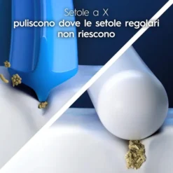 Oral-B Testina Di Ricambio PRO Sensitive Clean Bianca, Confezione Da 10 Testine