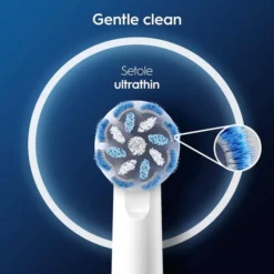 Oral-B Testina Di Ricambio PRO Sensitive Clean Bianca, Confezione Da 10 Testine