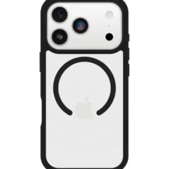 OtterBox React Series Cover MagSafe Ultra-Sottile Nera per Protezione iPhone