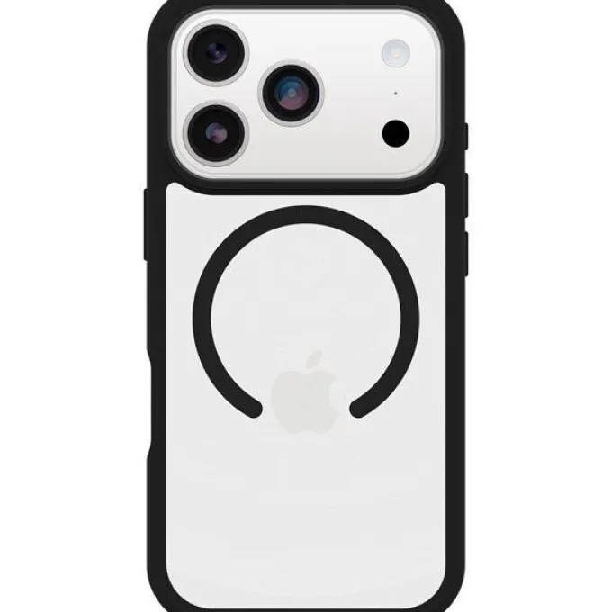 OtterBox React Series Cover MagSafe Ultra-Sottile Nera per Protezione iPhone