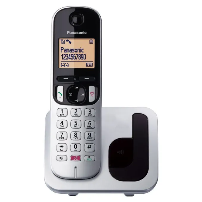 PANASONIC - Telefono Cordless fisso KX-TGC250JTS - SILVER
