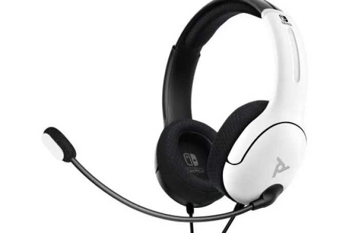 PDP LVL40 cuffia cablata per Nintendo Switch Nero e Bianco