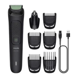 Philips Multigroom 7-in-1 Rifinitore Viso Capelli Corpo con Lame Autoaffilanti