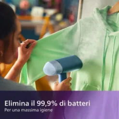 Philips Stiratrice verticale a vapore Serie 3000 STH3000/20- 1000 W, Serbatoio da 100 ml - Blu