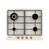 Piano cottura a gas Candy CHW6BRAV4WGT 4 bruciatori Colore Avena