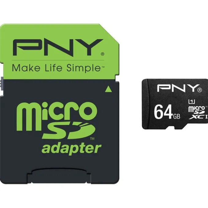 PNY 64GB High Performance MicroSDXC 80MB/s 64GB MicroSDXC UHS-I Class 10 memoria flash