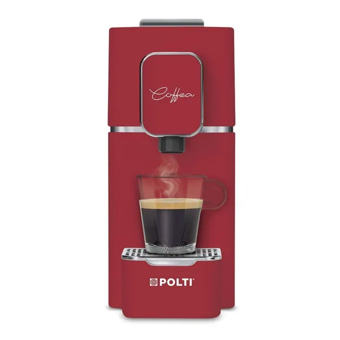 Polti Macchina Caffè a Cialde Capacità 0,85 Litri Potenza 1400W Rosso Coffea S15R