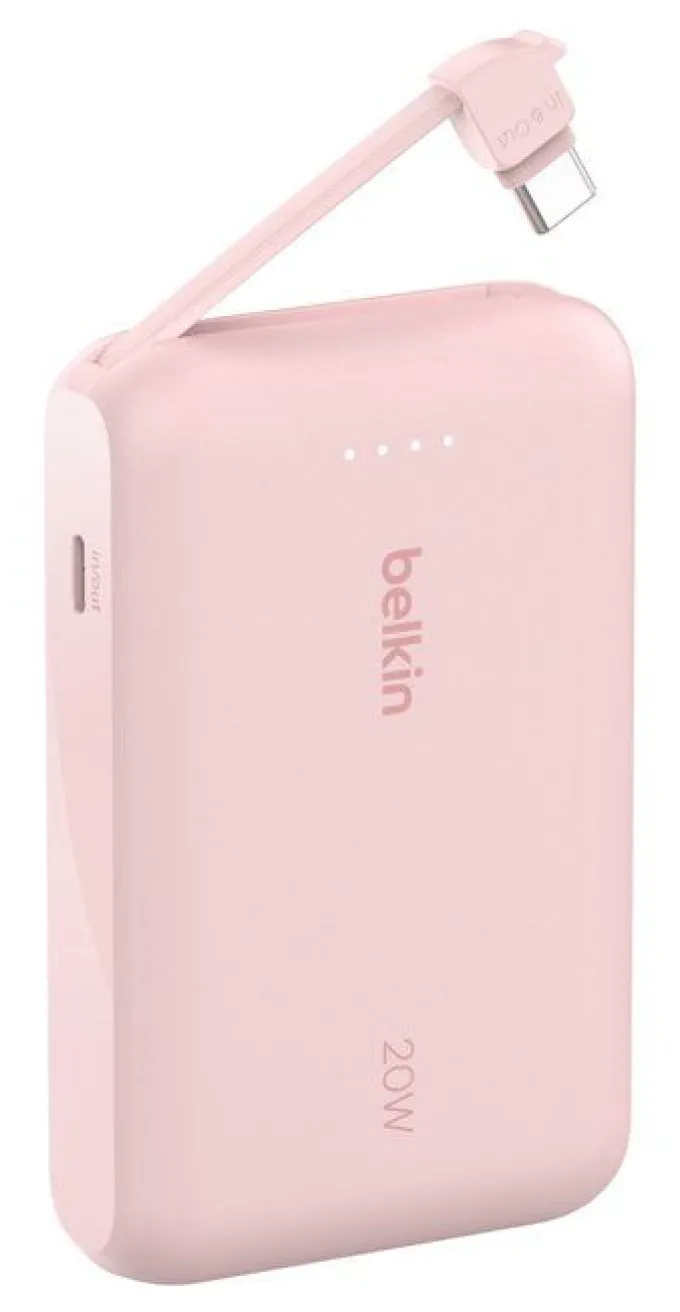 Power Bank Belkin 10.000 mAh con Cavo USB-C Integrato