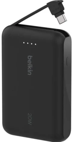 Power Bank Belkin 10.000 mAh con Cavo USB-C Integrato