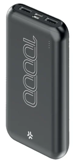 Power Bank Celly PBE10000C 10000mAh Nero con USB-A e 2 USB-C