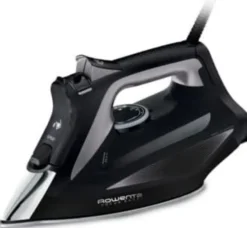 Rowenta Focus Excel DW5320D1 Ferro da stiro a secco e a vapore Piastra solare Microsteam 400 HD Laser 2700 W Nero, Grigio