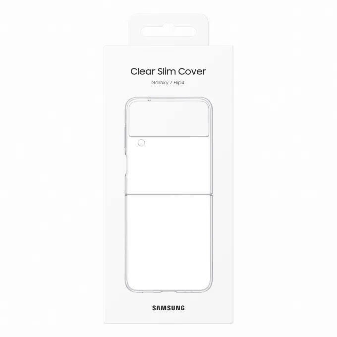 Samsung Clear Slim Cover per Galaxy Z Flip4, Trasparente
