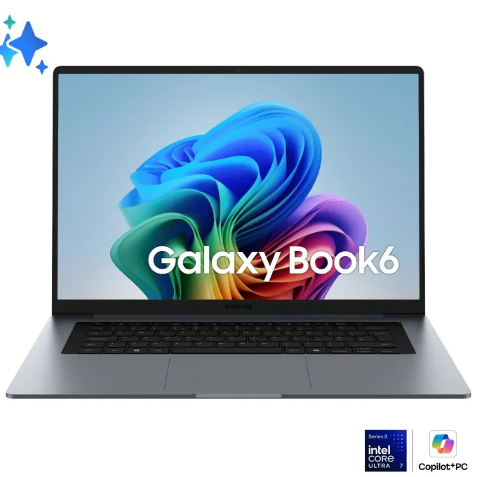 Samsung SAMNP760-VJGK1 laptop Copilot+ PC Intel Core Ultra 5 325 Computer portatile 40,6 cm (16") WUXGA 16 GB LPDDR5x-SDRAM 512 GB SSD Wi-Fi 6E (802.11ax) Windows 11 Home Grigio