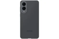 SAMSUNG Silicone Case Cover morbida in silicone per Samsung S25 Edge - Nero