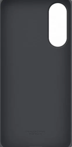 SAMSUNG Silicone Case Cover morbida in silicone per Samsung S25 Edge - Nero